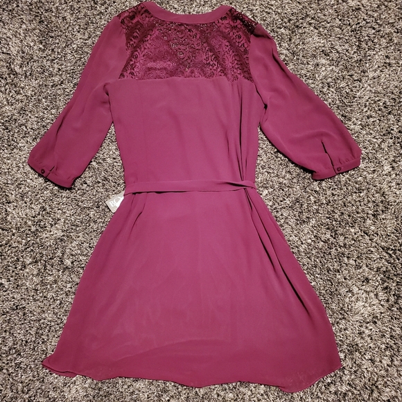BCX Burgandy Lace Dress - Picture 11 of 13